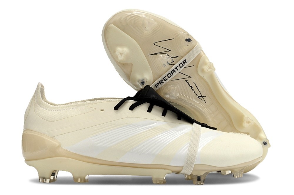Adidas Predator Yamamoto Y-3 Elite Foldover Tongue FG - Cream White/Black