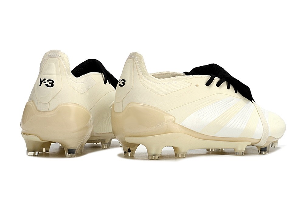 Adidas Predator Yamamoto Y-3 Elite Foldover Tongue FG - Cream White/Black