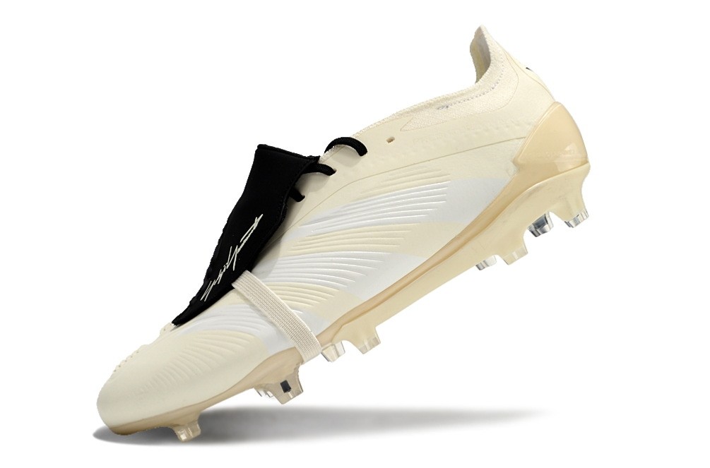 Adidas Predator Yamamoto Y-3 Elite Foldover Tongue FG - Cream White/Black