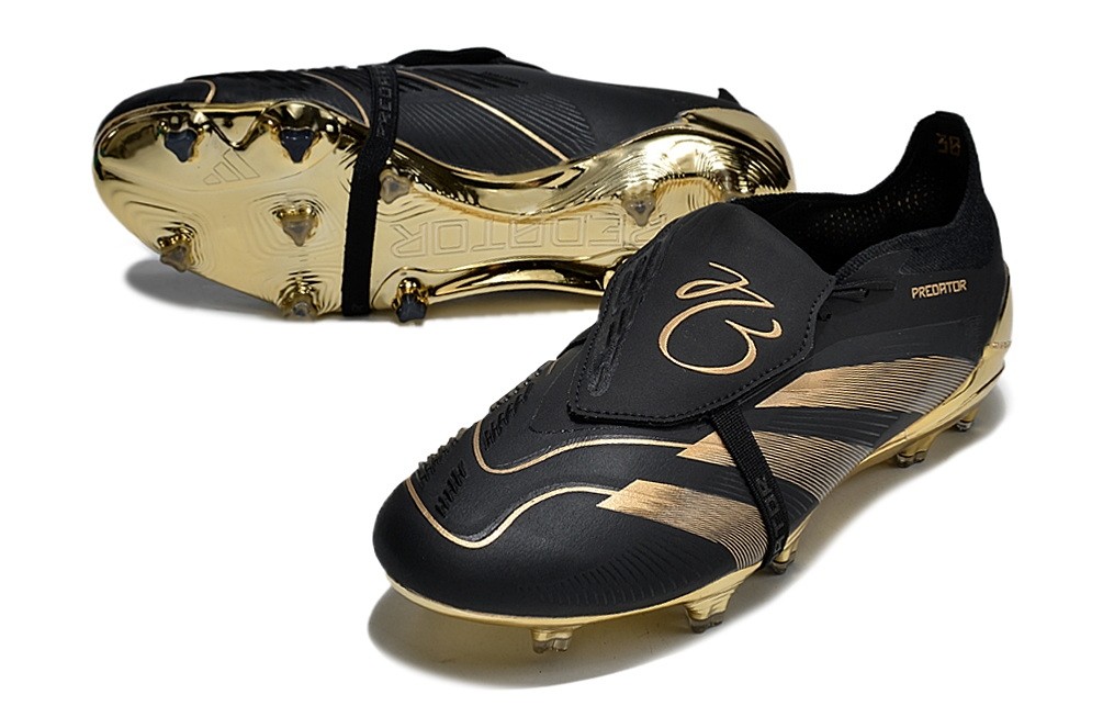Adidas Predator Jude Bellingham BelliGold Elite FT Tongue FG - Black/Metallic gold