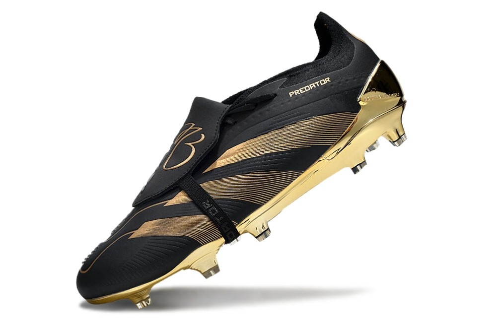 Adidas Predator Jude Bellingham BelliGold Elite FT Tongue FG - Black/Metallic gold