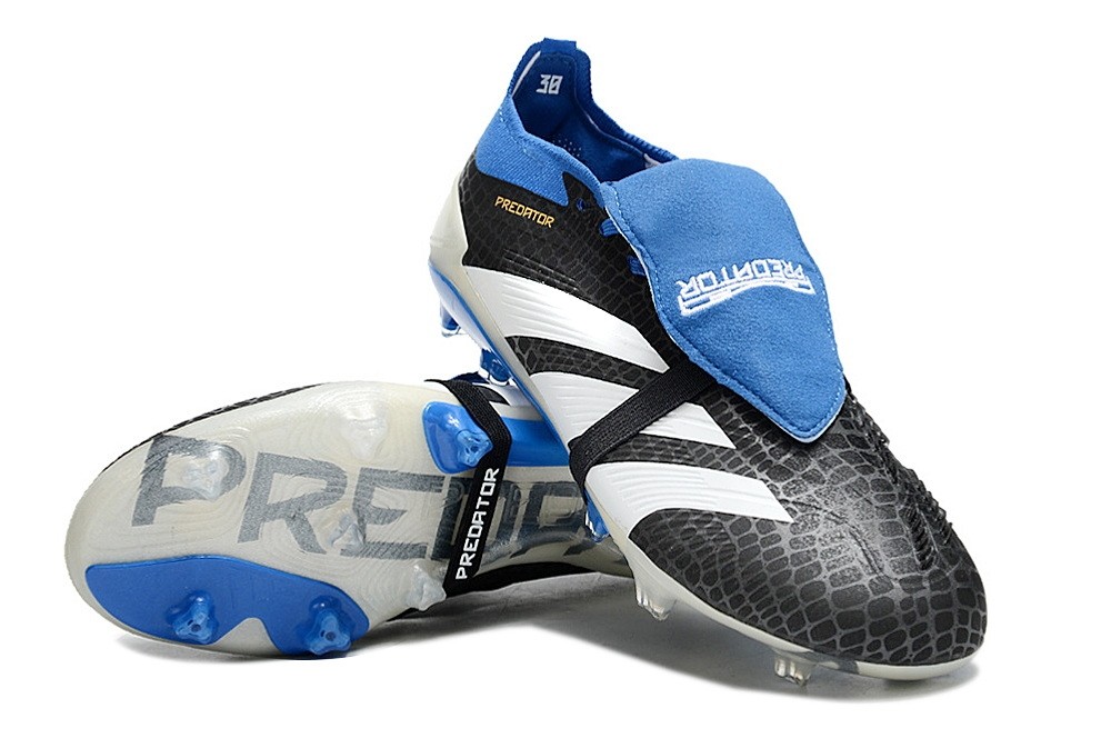 Adidas Predator Laces Tongue Elite FG - Black/Blue/White