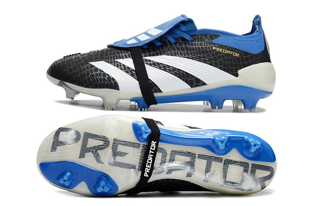 Adidas Predator Laces Tongue Elite FG - Black/Blue/White