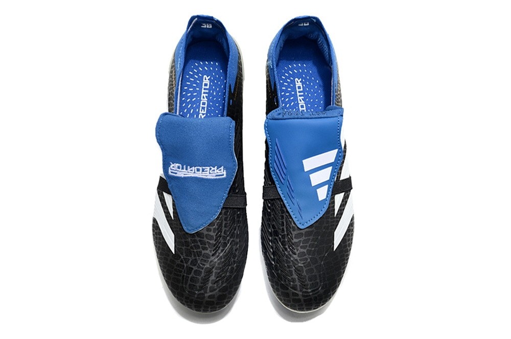 Adidas Predator Laces Tongue Elite FG - Black/Blue/White