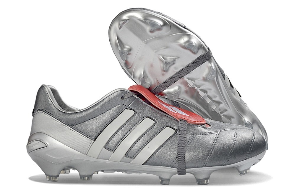 Adidas Predator Mania Gunmetal Remake Elite FG - Grey/Silver/Red
