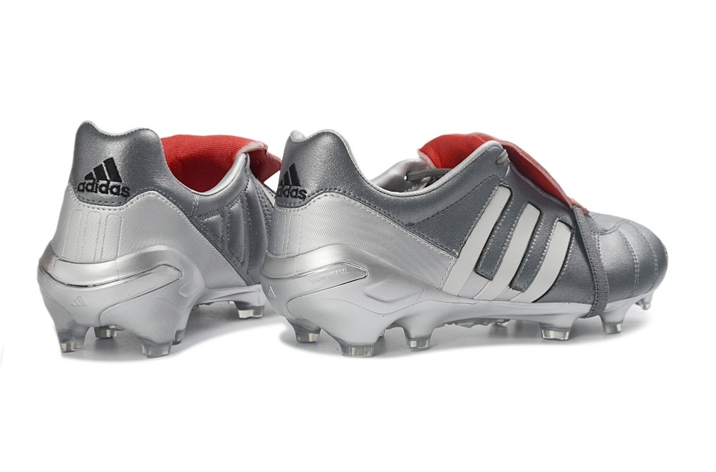 Adidas Predator Mania Gunmetal Remake Elite FG - Grey/Silver/Red