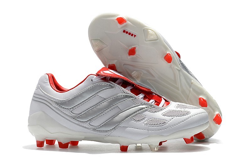 Adidas Predator Precision FG x Beckham - White / Silver Metallic / Predator Red