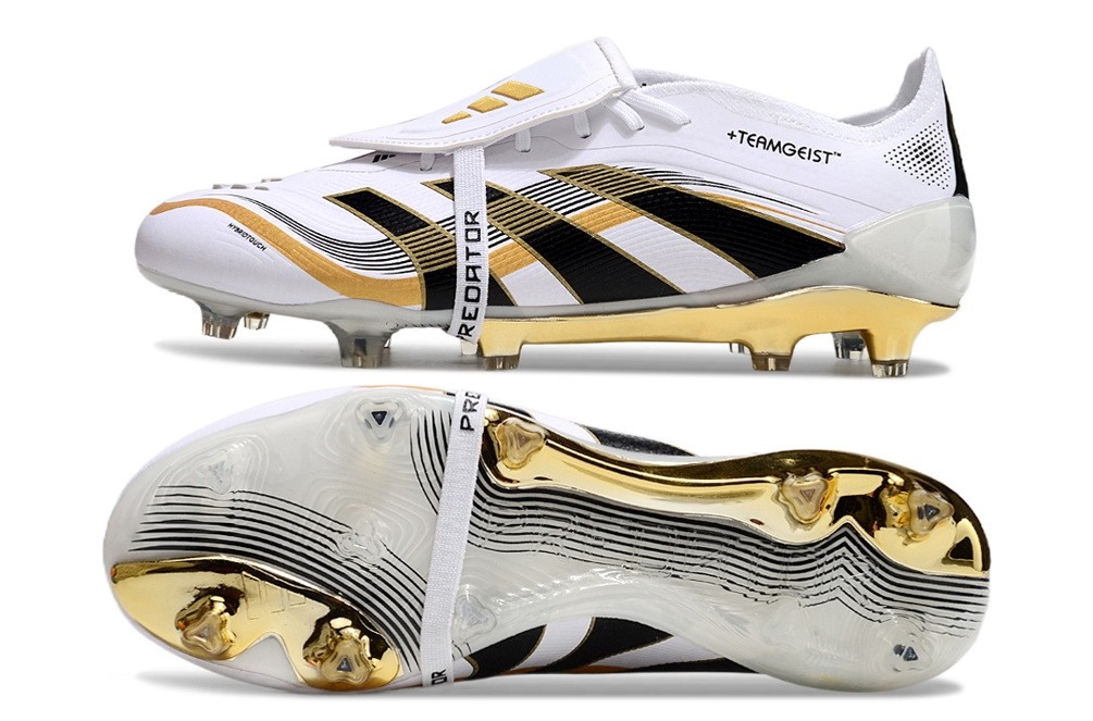 Adidas Predator Teamgeist Pack Elite FT Tongue FG - White/Black/Metallic Gold