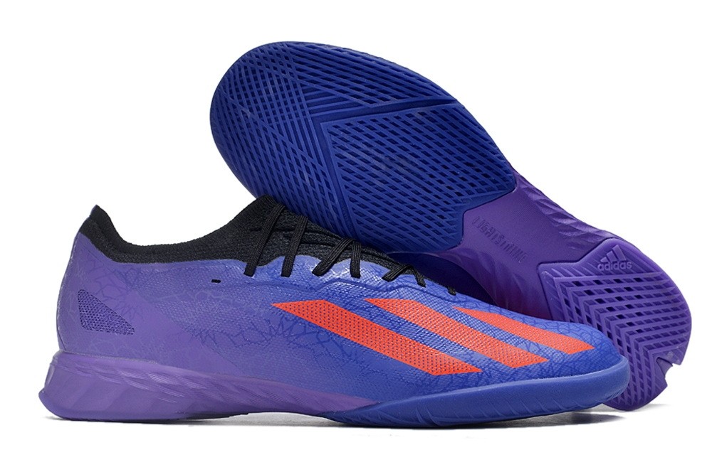 Adidas X CrazyFast.1 IN Indoor Cleats Salah Egyptian Nights - Purple/Red/Gold