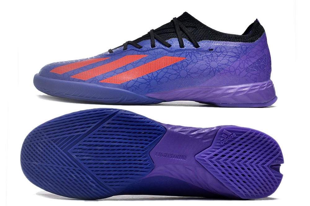 Adidas X CrazyFast.1 IN Indoor Cleats Salah Egyptian Nights - Purple/Red/Gold