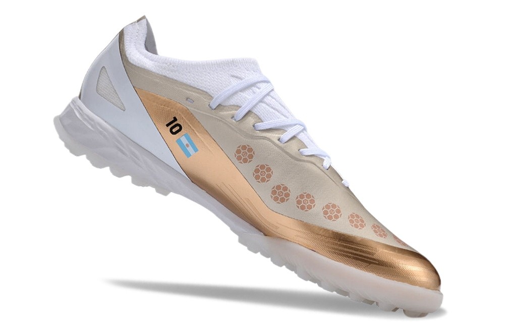 Adidas X Crazyfast.1 Messi Ballon d'Or TF - White/Gold