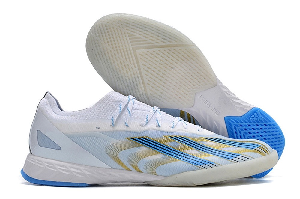 Adidas X CrazyFast.1 Messi IC Indoor Las Estrellas - White/Gold/Pulse Blue