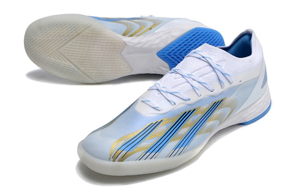 Adidas X CrazyFast.1 Messi IC Indoor Las Estrellas - White/Gold/Pulse Blue