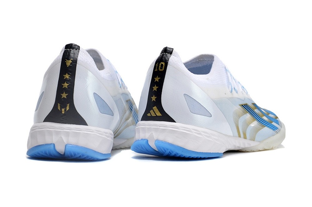 Adidas X CrazyFast.1 Messi IC Indoor Las Estrellas - White/Gold/Pulse Blue