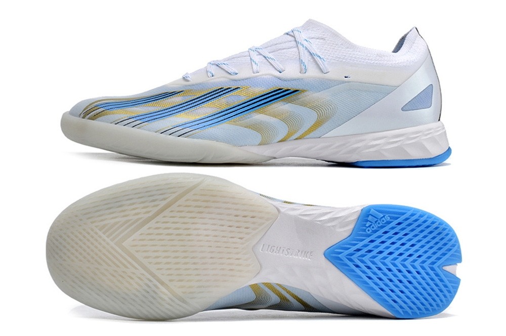 Adidas X CrazyFast.1 Messi IC Indoor Las Estrellas - White/Gold/Pulse Blue