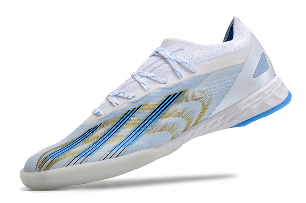 Adidas X CrazyFast.1 Messi IC Indoor Las Estrellas - White/Gold/Pulse Blue