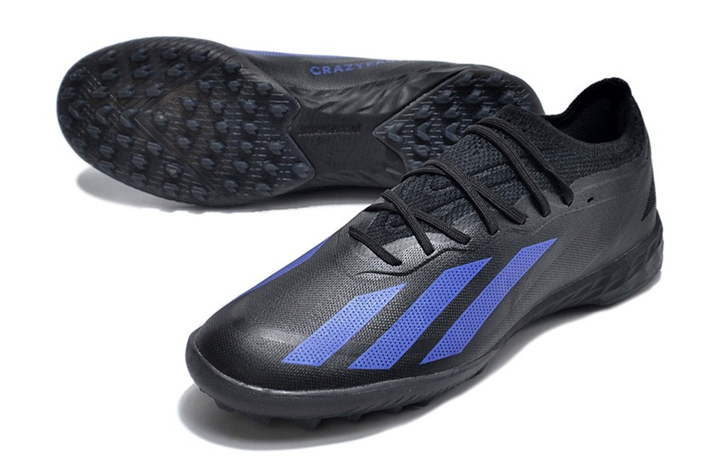 Adidas X CrazyFast.1 TF Turf Soccer Cleats Nightstrike - Core Black