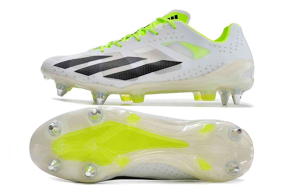 Adidas X Crazyfast+ Laced SG Soft Ground Crazyrush - White/Lucid Lemon/Core Black
