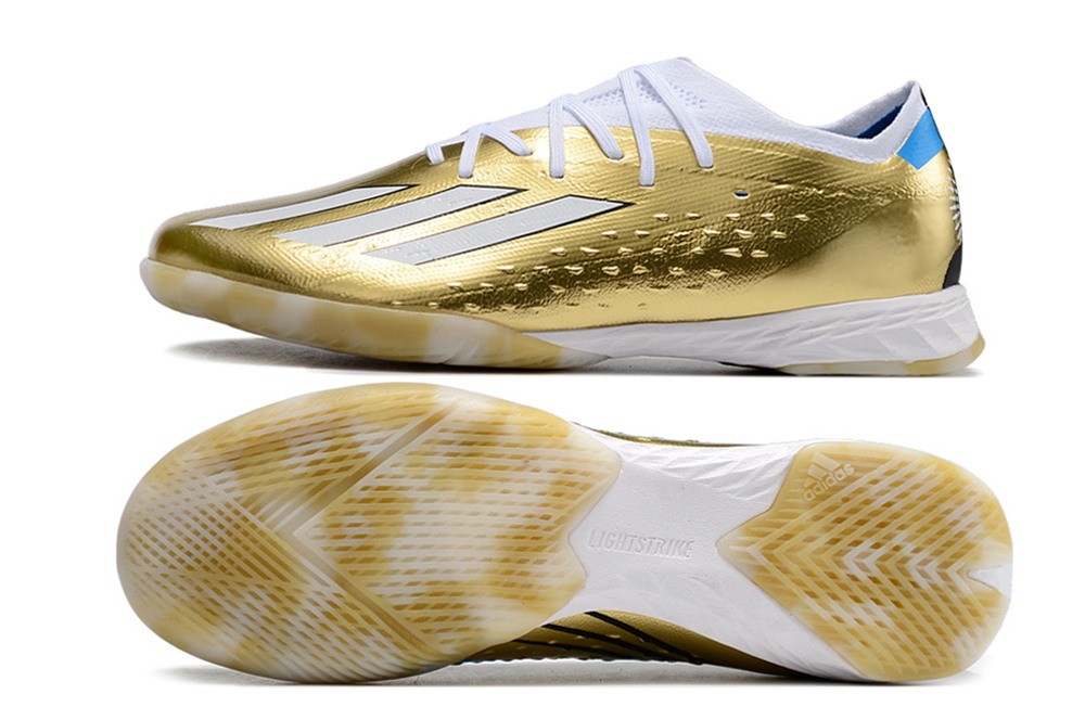 Adidas X Speedportal Messi.1 IC Leyenda - Gold Metallic/White/Pulse Blue