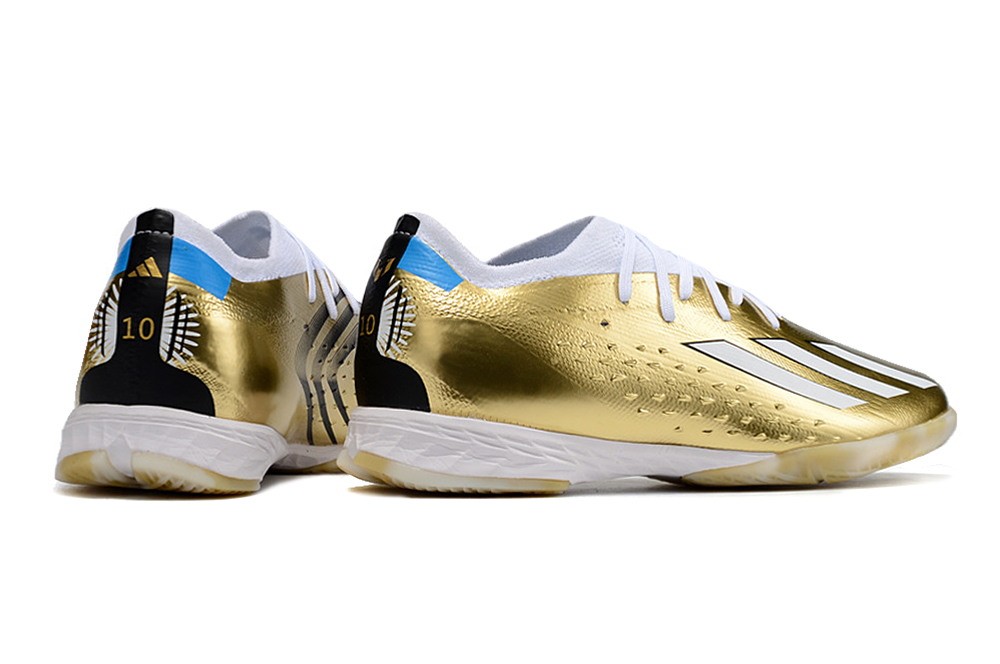 Adidas X Speedportal Messi.1 IC Leyenda - Gold Metallic/White/Pulse Blue