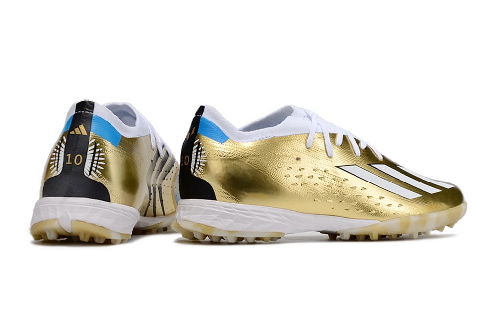 Adidas X Speedportal Messi.1 TF 'Leyenda' - Gold Metallic/White/Pulse Blue