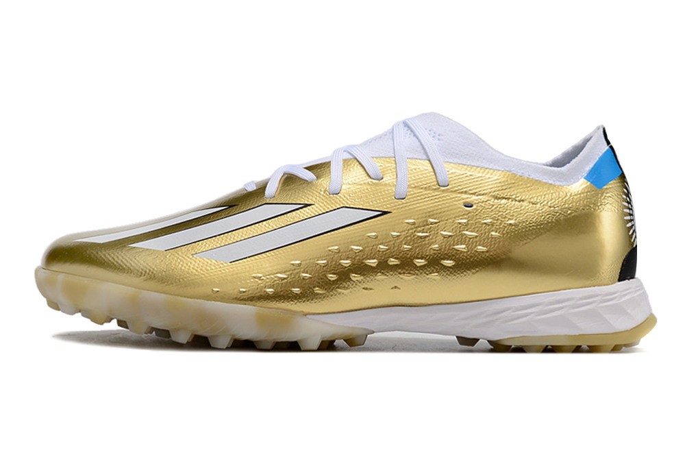 Adidas X Speedportal Messi.1 TF 'Leyenda' - Gold Metallic/White/Pulse Blue