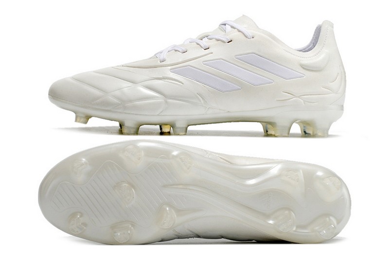 Adidas Copa Pure.1 FG Soccer Cleats Pearlized - White/Zero Metallic
