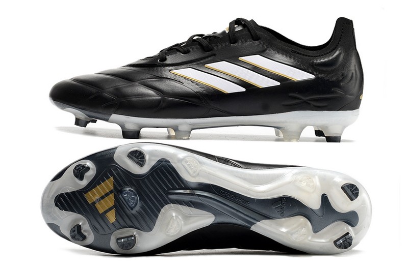 Adidas Copa Pure.1 FG Soccer Cleats Teaser - Black/Gold Metallic