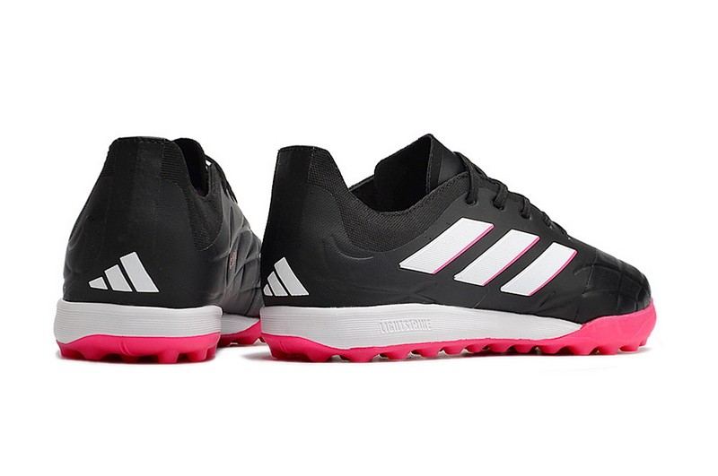 Adidas Copa Pure.3 TF Soccer Cleats - Core Black/Zero Metallic/Shock Pink