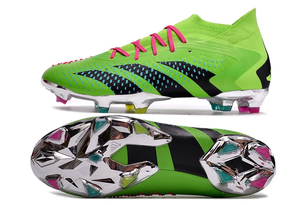 Adidas Predator Accuracy.1 FG Firm Ground - Green/Pink/Silver