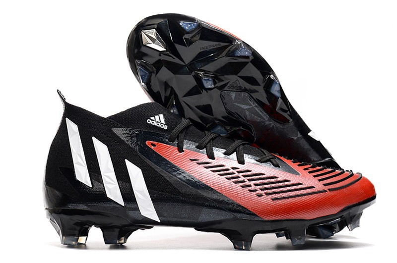 Adidas Predator Edge .1 FG Custom - Black/Red/White