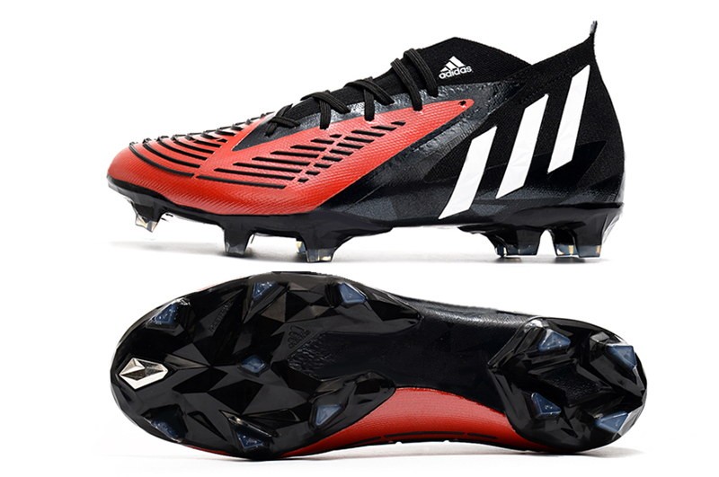 Adidas Predator Edge .1 FG Custom - Black/Red/White
