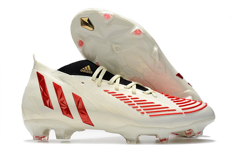 Adidas Predator Edge .1 FG Showdown - Off White/Vivid Red/Gold Metallic