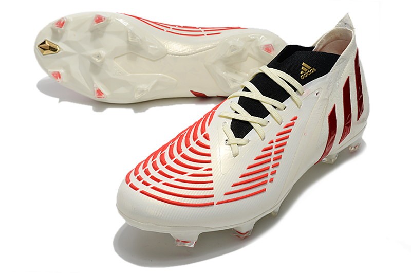 Adidas Predator Edge .1 FG Showdown - Off White/Vivid Red/Gold Metallic