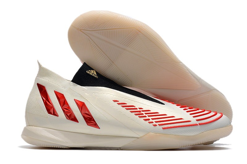 Adidas Predator Edge .1 IC Showdown - Off White/Vivid Red/Gold Metallic