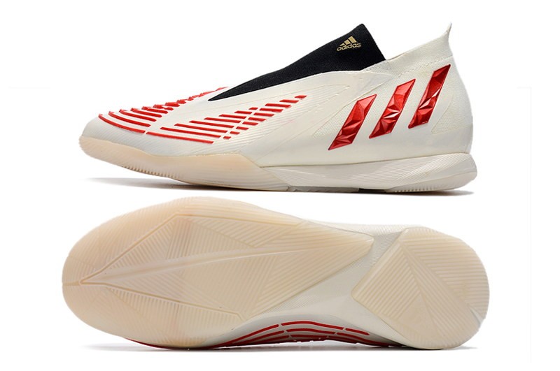 Adidas Predator Edge .1 IC Showdown - Off White/Vivid Red/Gold Metallic