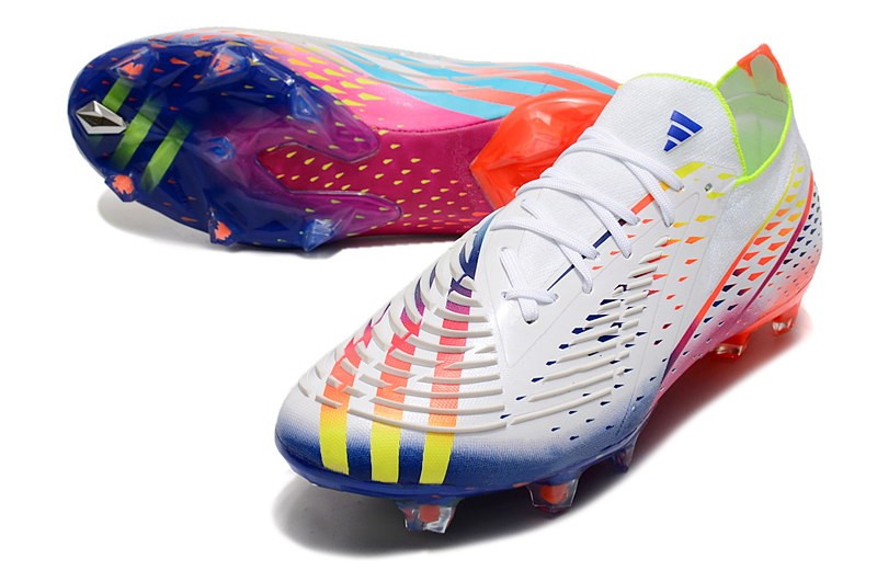 Adidas Predator Edge .1 Low FG Al Rihla - White/Solar Yellow/Blue