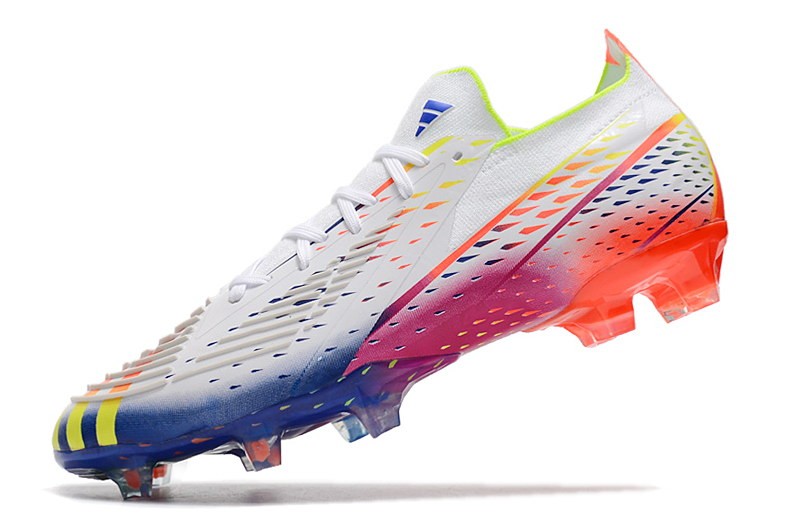Adidas Predator Edge .1 Low FG Al Rihla - White/Solar Yellow/Blue