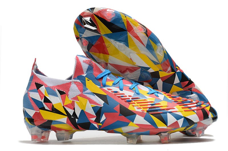 Adidas Predator Edge .1 Low FG Geometric - Blue/Yellow/Solar Red