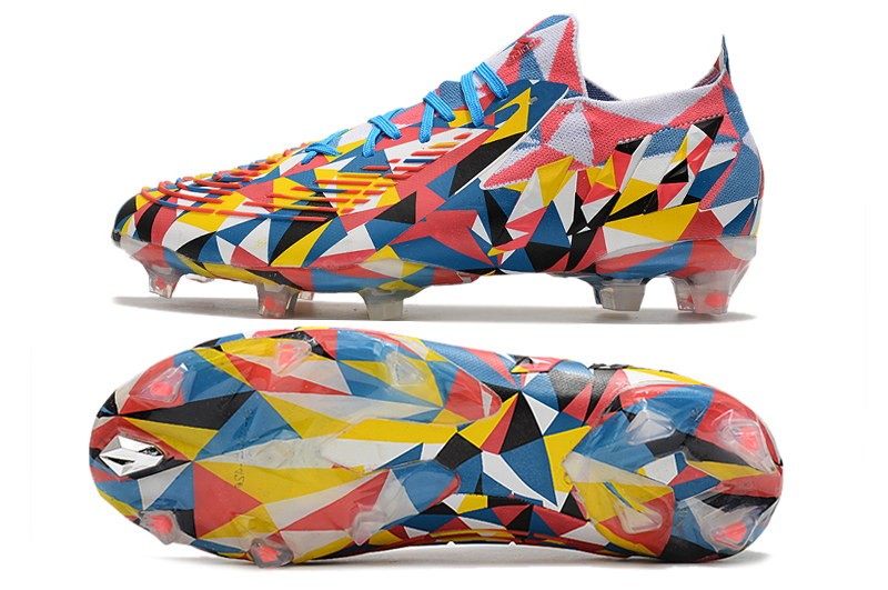 Adidas Predator Edge .1 Low FG Geometric - Blue/Yellow/Solar Red