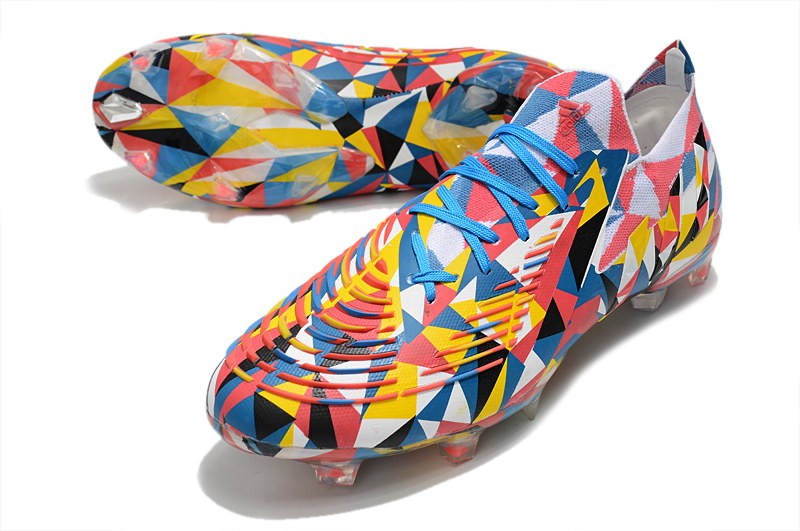 Adidas Predator Edge .1 Low FG Geometric - Blue/Yellow/Solar Red