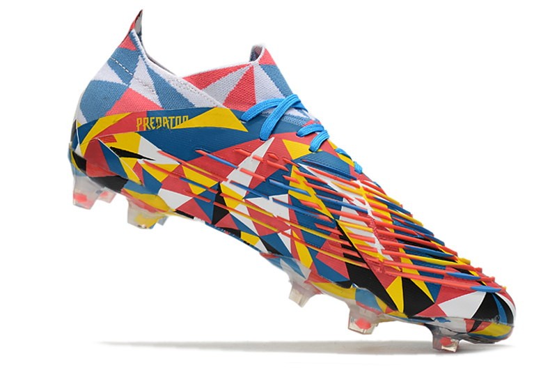 Adidas Predator Edge .1 Low FG Geometric - Blue/Yellow/Solar Red
