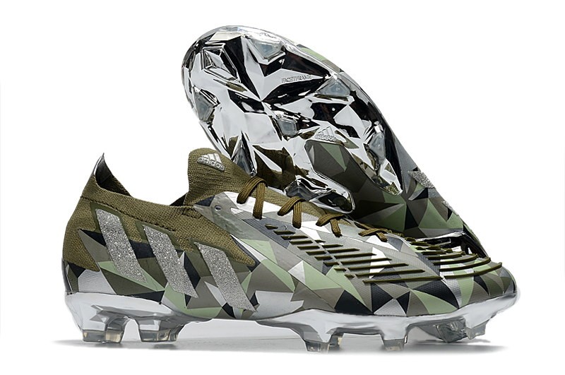 Adidas Predator Edge .1 Low FG Swarovski Crystals - Focus Olive/Silver/Magic Lime