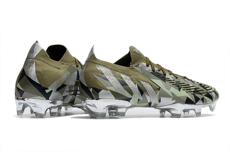 Adidas Predator Edge .1 Low FG Swarovski Crystals - Focus Olive/Silver/Magic Lime