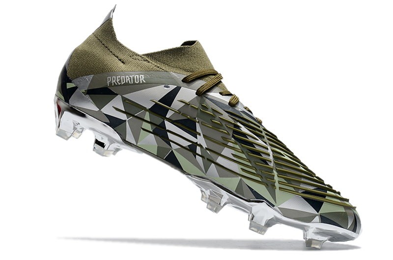 Adidas Predator Edge .1 Low FG Swarovski Crystals - Focus Olive/Silver/Magic Lime