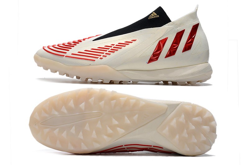 Adidas Predator Edge .1 TF 'Showdown' - Off White/Vivid Red/Gold Metallic