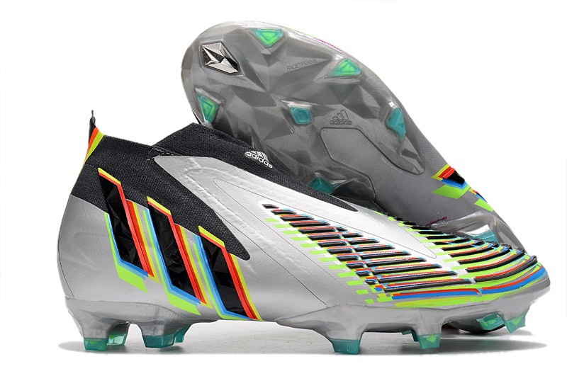 Adidas Predator Edge + FG 'Beyond Fast' - Silver Metallic/Black/Green