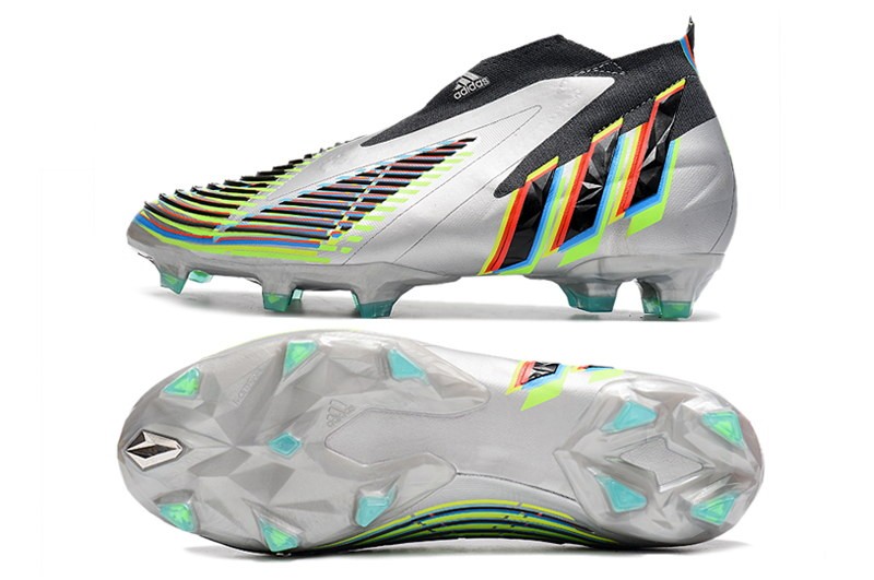 Adidas Predator Edge + FG 'Beyond Fast' - Silver Metallic/Black/Green