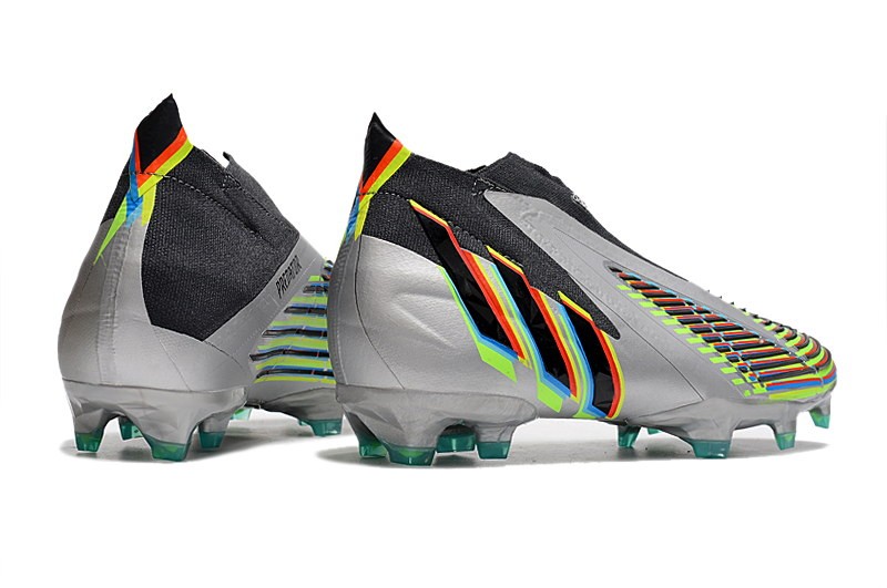Adidas Predator Edge + FG 'Beyond Fast' - Silver Metallic/Black/Green