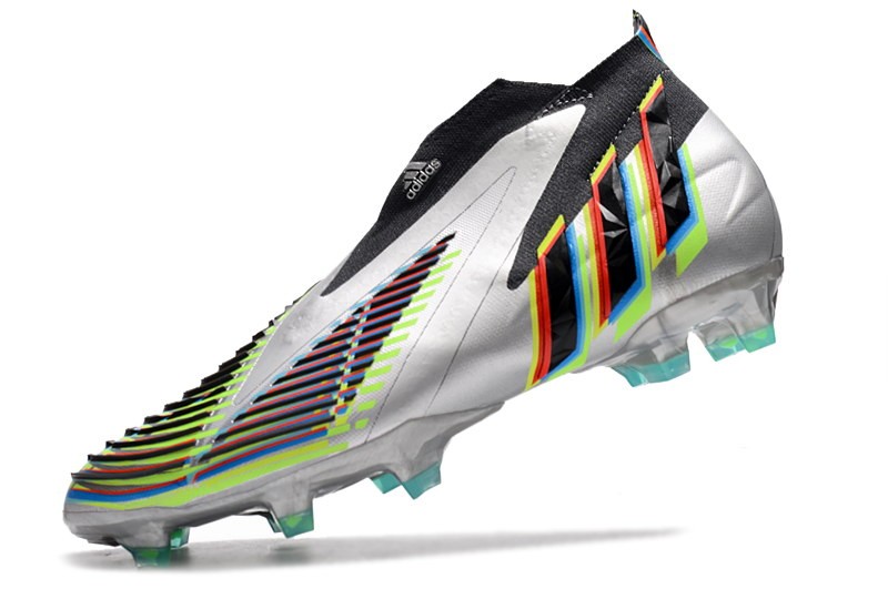 Adidas Predator Edge + FG 'Beyond Fast' - Silver Metallic/Black/Green